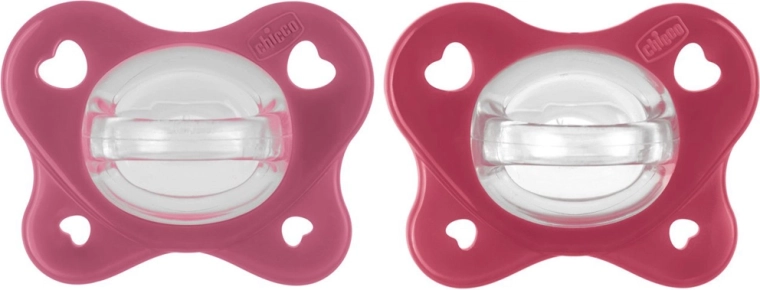 Chicco PhysioForma Dual Soft pacifiers pink 16–36 months, 2 pcs
