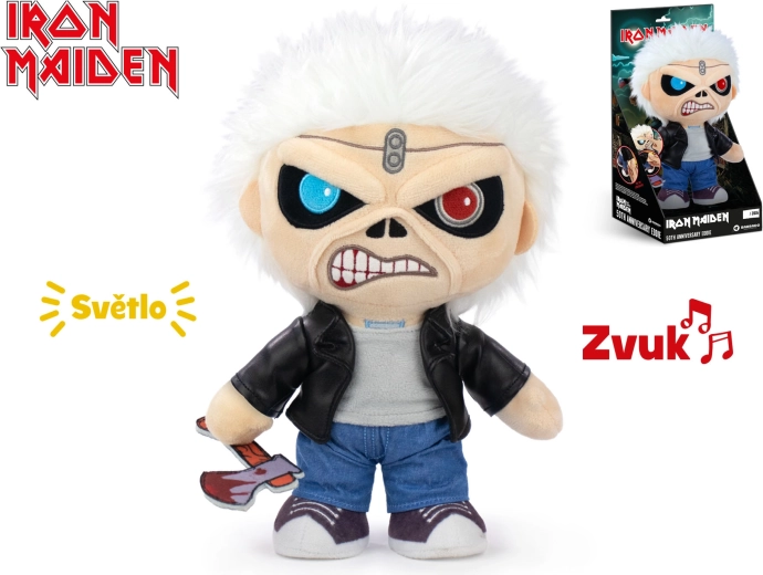 Plīša rotaļlieta Eddie par godu IRON MAIDEN 50. gadadienai