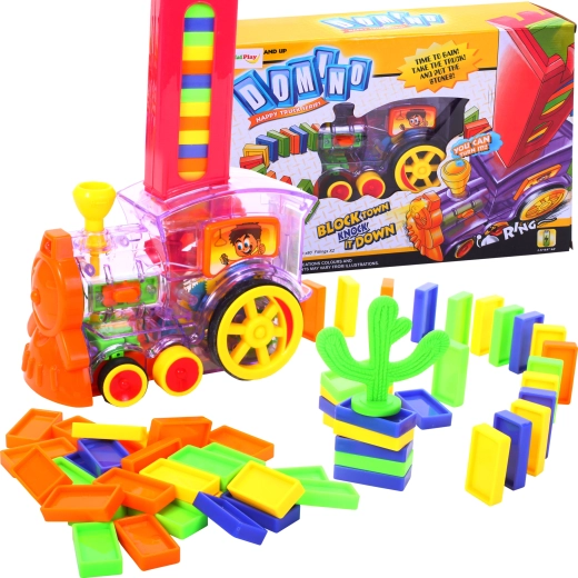 Domino Train with 80 Pieces