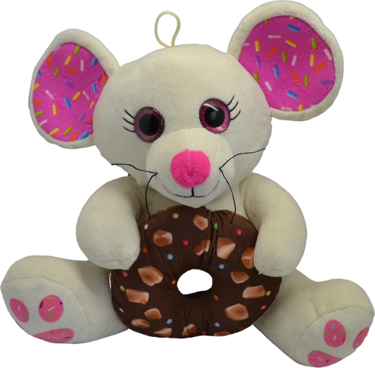 Plush Mouse with Donut 30 cm