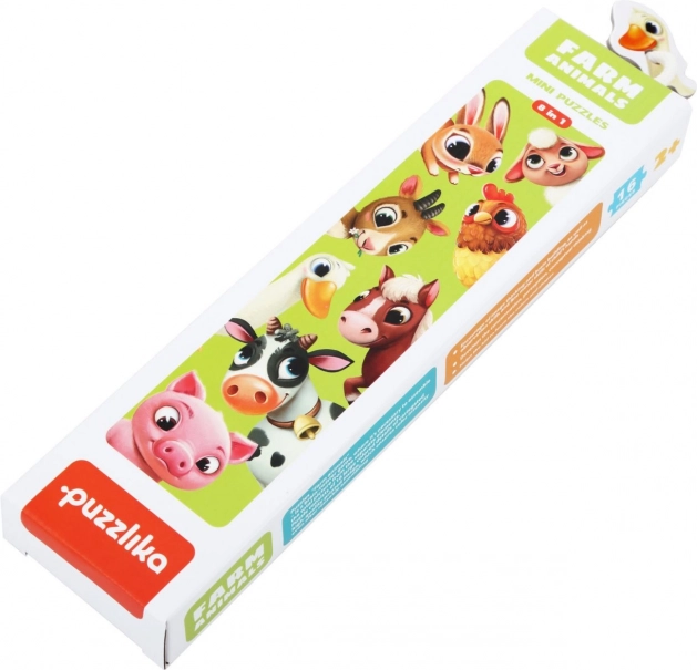 Puzzlika mājdzīvnieki – izglītojošās puzles 8 dzīvniekiem, 16 detaļas