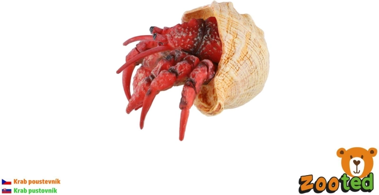 Plastic hermit crab 7 cm
