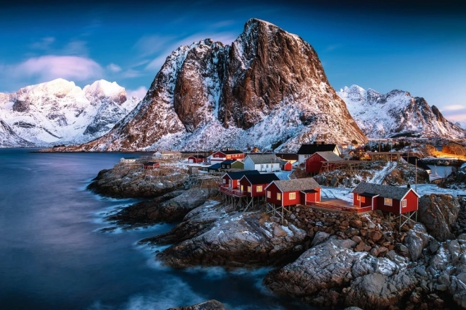 Puzle 3000 gabali Hamnøy, Lofoti