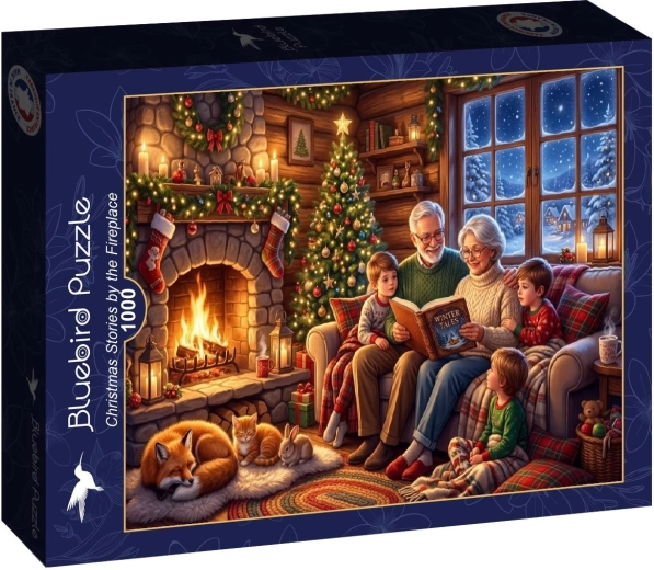 Bluebird puzzle Christmas Stories by the Fireplace, 1000 pieces