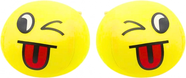 Mīksta dzeltena Emoji bumbiņa 9 cm