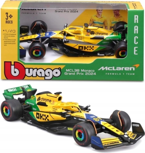 Bburago RACE Formula 1 McLaren MCL38 2024 Senna Edition 1:43 Oscar Piastri #81