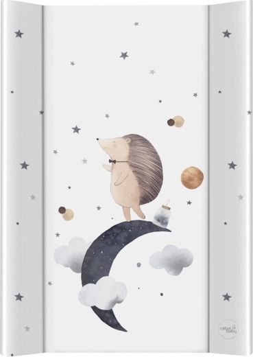 Ceba Baby pārtinamais paklājiņš gultiņai ar cietu plātni 50 × 70 cm ultra light hedgehog the dreamer