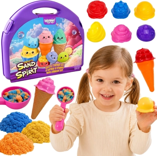 Sand Fairy WOOPIE Ice Cream Shop Kinetic Sand Set, 13 Pieces