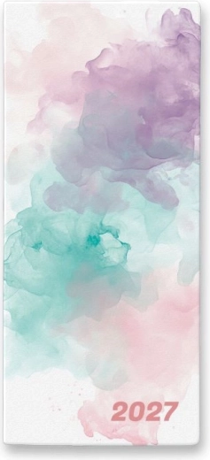 Mēneša plānotājs 2027 Watercolour PVC apvalkā