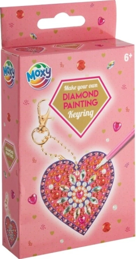 Dimanta apgleznošanas piekariņš sirds formā – mandala MOXY
