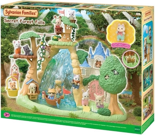 Sylvanian Families Secret Forest Waterfall Island Playset