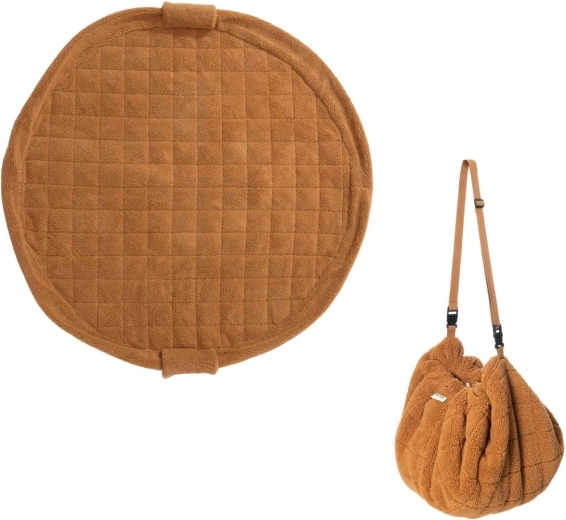 Play&Go Noomad soft teddy spēļu paklājiņš un rotaļlietu maiss brown