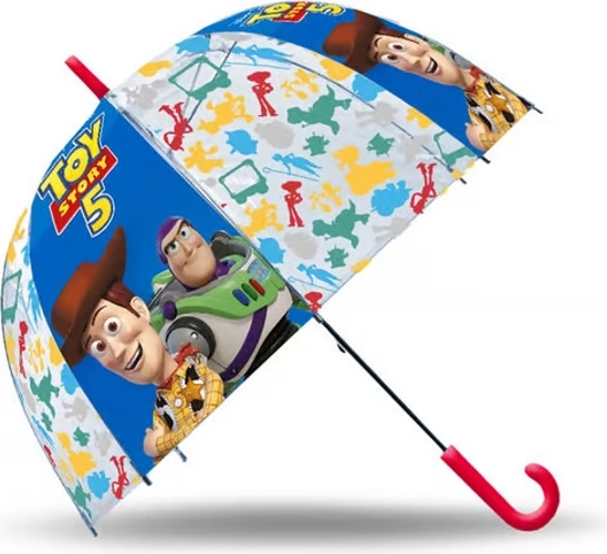 Bērnu caurspīdīgs automātiskais lietussargs Toy Story 46 cm - 1 gab.