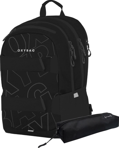 Studentu komplekts OXYBAG OXY Sport – mugursoma un penālis Font White