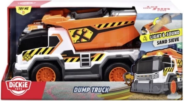 Dickie Toys interaktīvs oranžs pašizgāzējs 30 cm ar gaismu un skaņu
