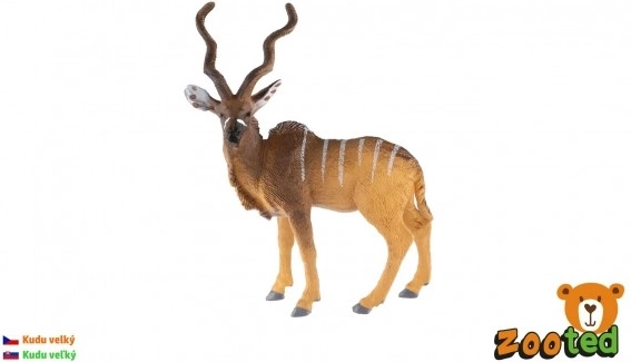 Lielā kudu figūriņa 14 cm – realistiska plastmasas antilope