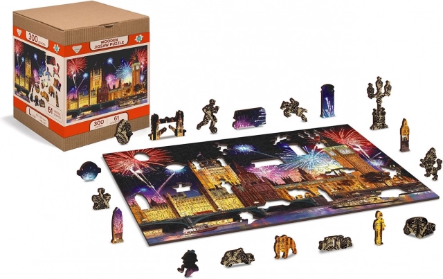 Koka puzle Nakts Londona 2 vienā, 150 gabaliņu