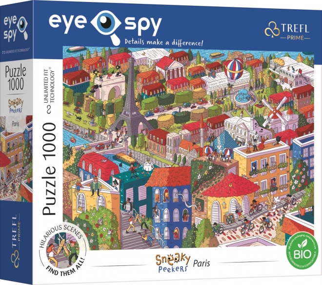Puzzle Trefl Eye-Spy Sneaky Peekers Parīze 1000 gabalu