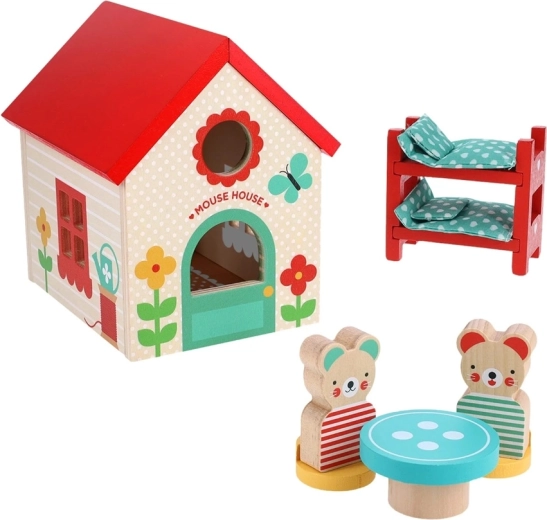Petit Collage wooden mouse house