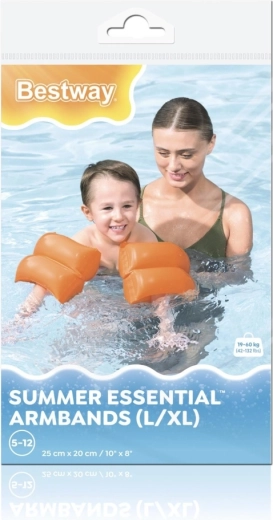 Piepūšamie peldēšanas roku uzmavas bērniem BESTWAY, oranžas 25 × 20 cm