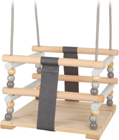 Koka šūpoles bērniem Skandināvu stils