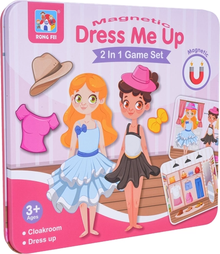 Metal Magnetic Stylist Set 2-in-1 for Little Designers