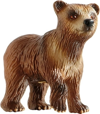 BULLYLAND brown bear cub – hand-painted figurine