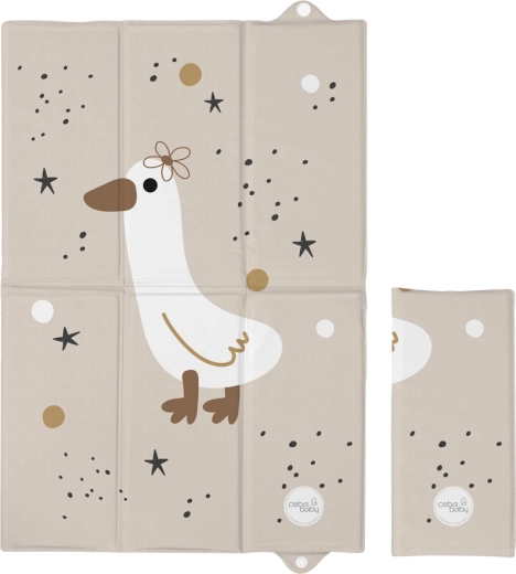 Ceba Baby ceļojumu pārtinamais paklājiņš basic star duck 60 × 40 cm