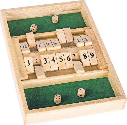 Double shut the box – koka spēle ar kauliņiem