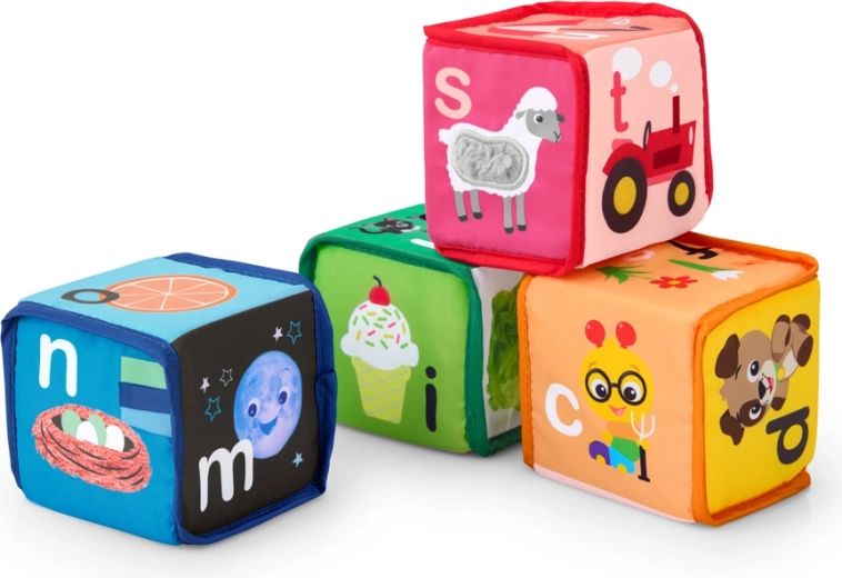 Baby Einstein fabric alphabet blocks Alpha Stacks, 4 pcs