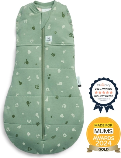 ErgoPouch ietinamais autiņš un guļammaiss 2 vienā Cocoon Sweet Orchard 2,5 TOG (0–3 mēneši, 3–6 kg)