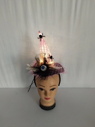Sparkys Witch Headband with Light Effect, 32 cm