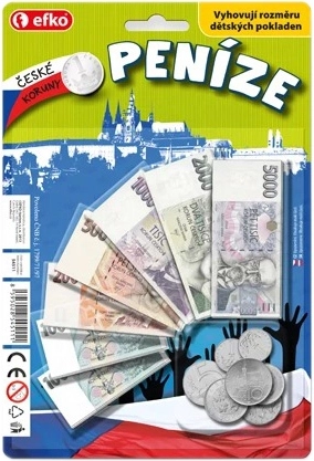 EFKO bērnu nauda Čehijas kronas – banknotes un monētas
