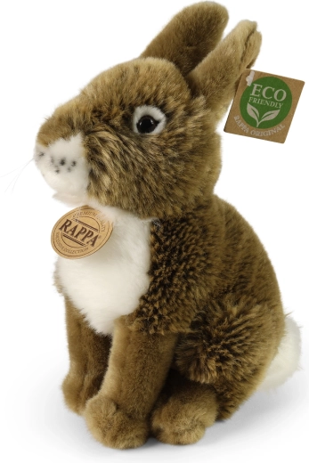 Rappa plīša zaķis brūns 20 cm eco friendly