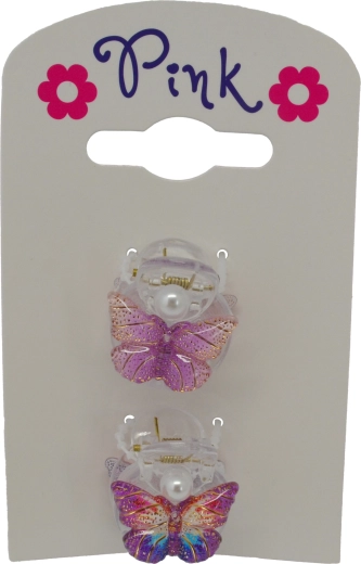Set of 2 Butterfly Hair Claws