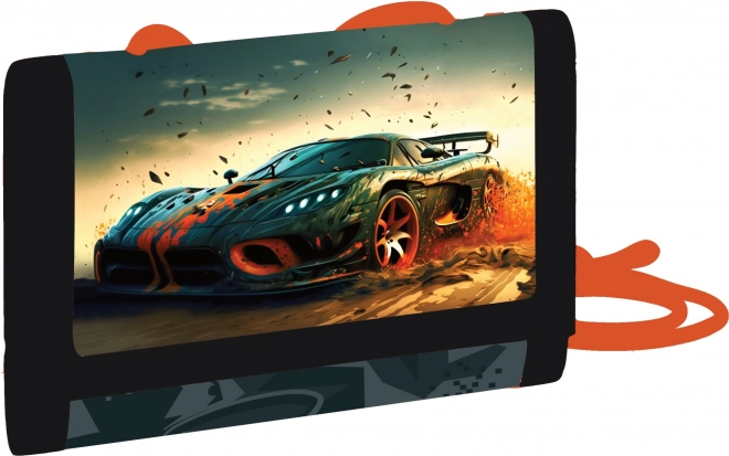 Bērnu tekstila maks ar automašīnas motīvu