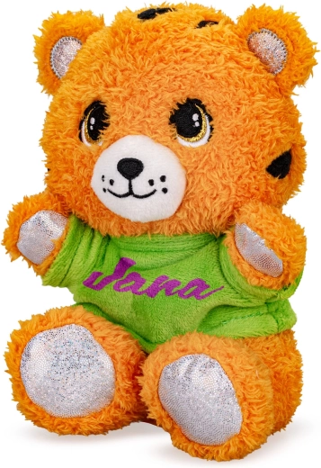 Plush tiger 17 cm in a printed T-shirt