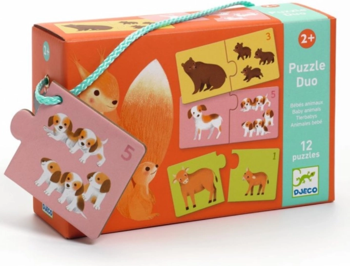 Djeco Duo Puzzle: Counting with Animals