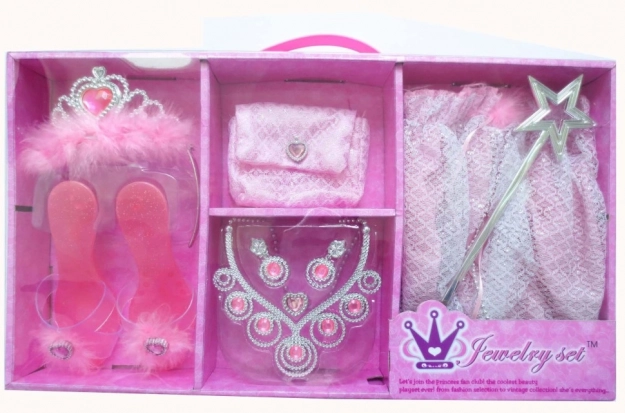 Bērnu princeses komplekts ar svārkiem un kurpītēm