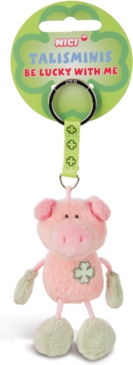NICI Talisminis Plush Pig Keychain 8.5 cm