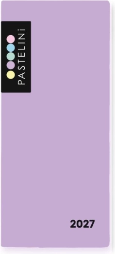 Pastelini mēneša plānotājs PVC apvalkā 2027, violets