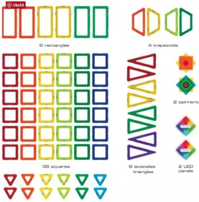 Geosmart magnētiskā konstruktora kosmosa stacija