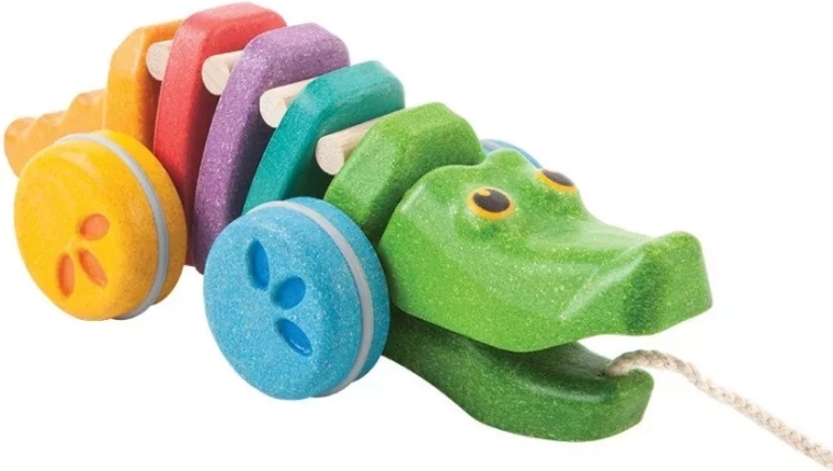PlanToys dancing crocodile rainbow