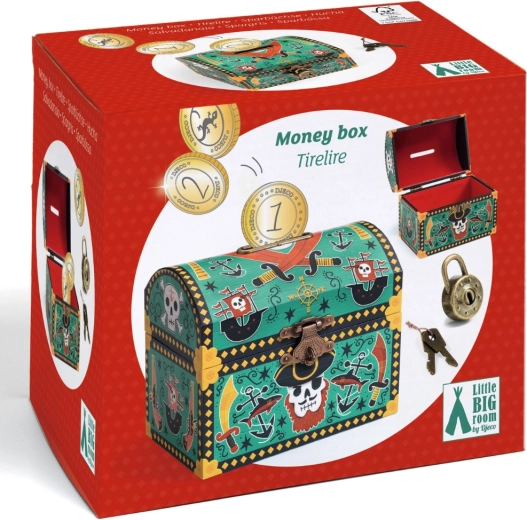 Djeco Pirate Treasure Chest Money Box