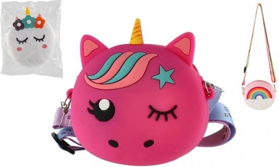 Bērnu silikona maciņš ar aukliņu - dažādas krāsas