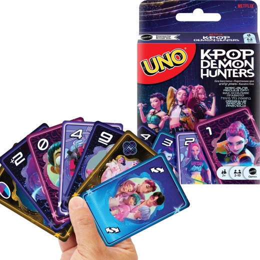 UNO KPop Demon Hunters kāršu spēle