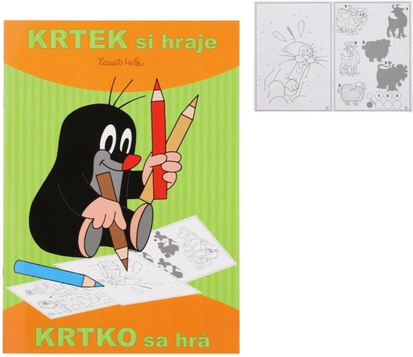Coloring Book Little Mole Plays A4