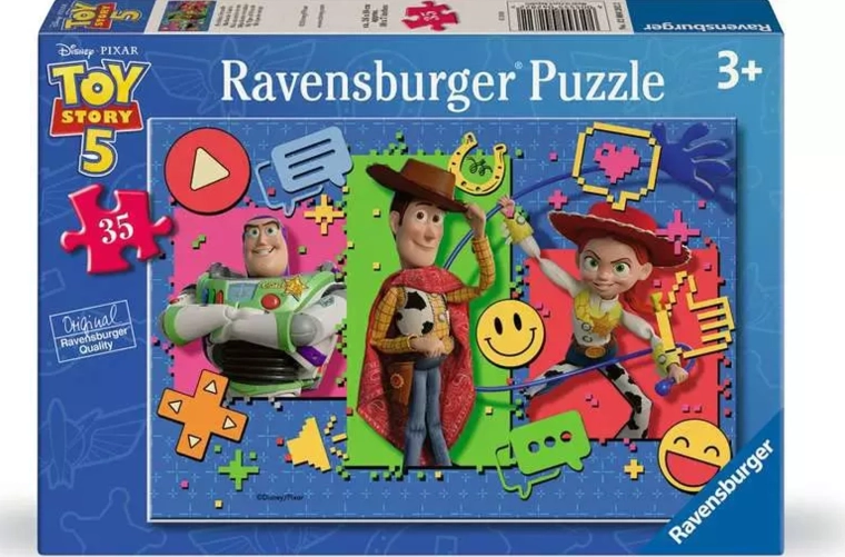 Ravensburger puzle Toy Story 5: Rotaļlietu stāsts 35 detaļas