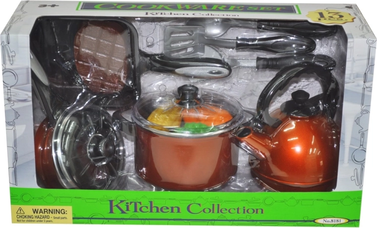 Bērnu virtuves trauku komplekts 13 gab.