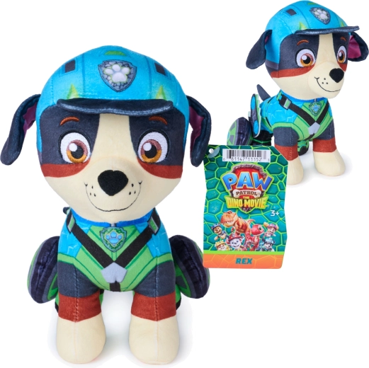 Spin Master Paw Patrol: Dino rescue plīša rotaļlieta Rex 20 cm - 1 gab.
